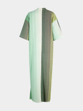 Marrakshi Life Stripe 27 Maxi V-Neck Cotton Kaftan