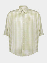 Ami Paris Green Boxy Fit Check Shirt