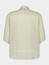 Ami Paris Green Boxy Fit Check Shirt