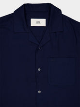 Ami Paris Navy Short Sleeve Boxy Shirt