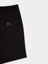 Ami Paris Black Technical Twill Shorts