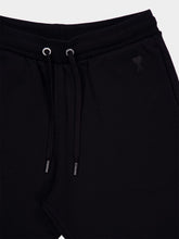 Ami Paris Black Dye Heavy Loopback Shorts