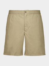 Ami Paris Taupe Cotton Elasticated Shorts