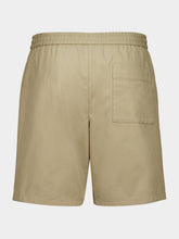 Ami Paris Taupe Cotton Elasticated Shorts