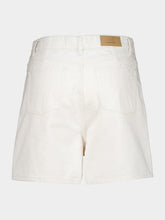 Ami Paris White Cotton Loose Bermuda Shorts
