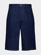 Ami Paris Indigo Loose Denim Shorts