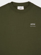 Ami Paris Loden Green Cotton Sweatshirt