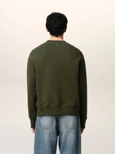 Ami Paris Loden Green Cotton Sweatshirt