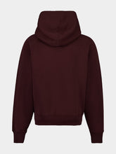 Ami Paris Tonal Ami de Coeur Zipped Sweatshirt in Eggplant