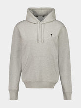 Ami Paris Heather Grey Cotton Ami de Coeur Sweatshirt