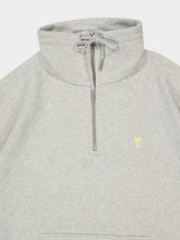 Ami Paris Grey Cotton Ami De Coeur Sweatshirt