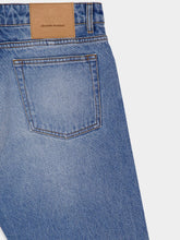 Ami Paris Used Blue Cotton Classic Fit Jeans