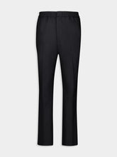 Ami Paris Black Wool Elasticated Waist Trousers