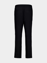 Ami Paris Black Wool Elasticated Waist Trousers