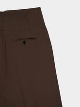 Ami Paris Olive Green Wool Sailor Trousers