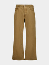 Ami Paris Hazelnut Cotton Wide-Leg Jeans