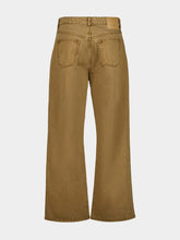 Ami Paris Hazelnut Cotton Wide-Leg Jeans
