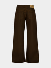 Ami Paris Chocolate Brown Large-Fit Cotton Jeans