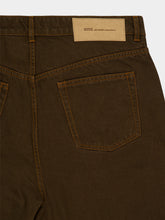 Ami Paris Chocolate Brown Large-Fit Cotton Jeans