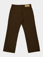 Ami Paris Chocolate Brown Large-Fit Cotton Jeans