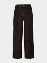 Ami Paris Anthracite Cotton Corduroy Large Fit Trousers