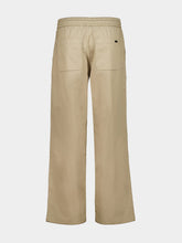 Ami Paris Beige Cotton Elasticated Waist Trousers