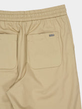 Ami Paris Beige Cotton Elasticated Waist Trousers