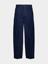 Ami Paris Blue Cotton Balloon Fit Jeans