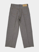Ami Paris Indigo and Ecru Striped Baggy-Fit Cotton Jeans