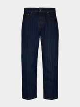 Ami Paris Used Blue Parisian Fit Cotton Jeans
