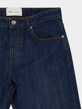 Ami Paris Used Blue Parisian Fit Cotton Jeans