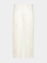 Ami Paris White Parisian-Fit Cotton Jeans