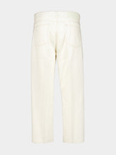 Ami Paris White Parisian-Fit Cotton Jeans