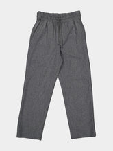 Ami Paris Grey Elasticated-Waist Wool Gabardine Trousers