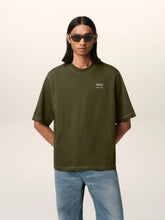 Ami Paris Loden Green Oversized Cotton T-Shirt