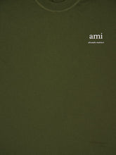 Ami Paris Loden Green Oversized Cotton T-Shirt