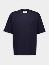 Ami Paris Navy Cotton Patch T-Shirt