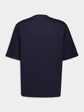 Ami Paris Navy Cotton Patch T-Shirt