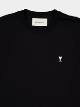 Ami Paris Black Ami De Coeur Cotton T-Shirt