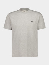 Ami Paris Heather Ash Grey Ami de Coeur Cotton T-Shirt