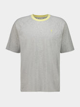 Ami Paris Grey and Yellow Ami De Coeur Cotton T-Shirt