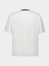 Ami Paris White and Green Ami De Coeur Cotton T-Shirt