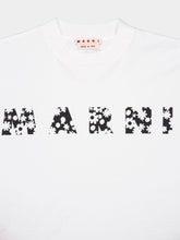 Marni Lily White T-Shirt with Floral Logo Print