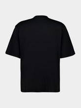 Marni Black Cotton Red Logo T-Shirt