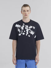 Marni Black Cotton T-Shirt with Caos Logo