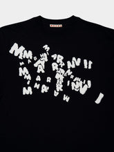 Marni Black Cotton T-Shirt with Caos Logo