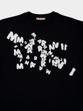 Marni Black Cotton T-Shirt with Caos Logo