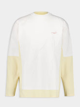 Marni White and Yellow Oversized Jumper