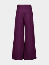 Paula Hydrilla Graphe Hand-Woven Striped Pants