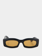 Retrosuperfuture Black Zaga Refined Rectangular Sunglasses